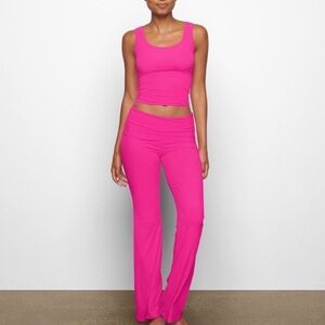 SKIMS Hot Pink Ribbed Set